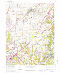 Mason Ohio Historical topographic map, 1:24000 scale, 7.5 X 7.5 Minute, Year 1965
