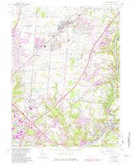 Mason Ohio Historical topographic map, 1:24000 scale, 7.5 X 7.5 Minute, Year 1965
