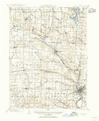 Massillon Ohio Historical topographic map, 1:62500 scale, 15 X 15 Minute, Year 1901