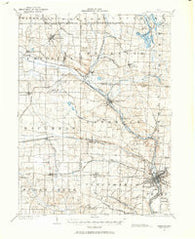Massillon Ohio Historical topographic map, 1:62500 scale, 15 X 15 Minute, Year 1901