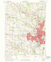 Massillon Ohio Historical topographic map, 1:24000 scale, 7.5 X 7.5 Minute, Year 1961
