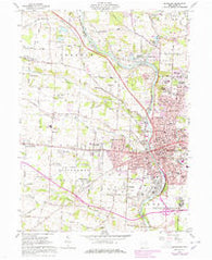 Massillon Ohio Historical topographic map, 1:24000 scale, 7.5 X 7.5 Minute, Year 1961