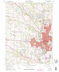 Massillon Ohio Historical topographic map, 1:24000 scale, 7.5 X 7.5 Minute, Year 1961