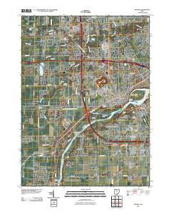 Maumee Ohio Historical topographic map, 1:24000 scale, 7.5 X 7.5 Minute, Year 2010