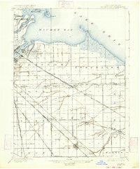 Maumee Bay Ohio Historical topographic map, 1:62500 scale, 15 X 15 Minute, Year 1900