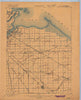 Maumee Bay Ohio Historical topographic map, 1:62500 scale, 15 X 15 Minute, Year 1900