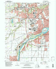 Maumee Ohio Historical topographic map, 1:24000 scale, 7.5 X 7.5 Minute, Year 1994