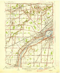 Maumee Ohio Historical topographic map, 1:31680 scale, 7.5 X 7.5 Minute, Year 1938