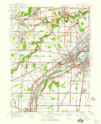 Maumee Ohio Historical topographic map, 1:24000 scale, 7.5 X 7.5 Minute, Year 1951