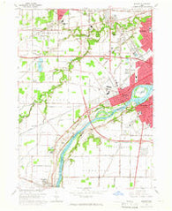 Maumee Ohio Historical topographic map, 1:24000 scale, 7.5 X 7.5 Minute, Year 1964