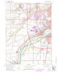 Maumee Ohio Historical topographic map, 1:24000 scale, 7.5 X 7.5 Minute, Year 1964