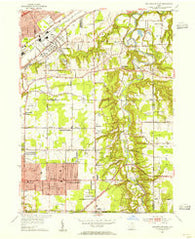 Mayfield Heights Ohio Historical topographic map, 1:24000 scale, 7.5 X 7.5 Minute, Year 1953