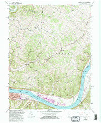 Maysville East Kentucky Historical topographic map, 1:24000 scale, 7.5 X 7.5 Minute, Year 1961