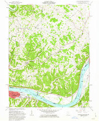 Maysville East Kentucky Historical topographic map, 1:24000 scale, 7.5 X 7.5 Minute, Year 1961