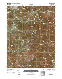 McArthur Ohio Historical topographic map, 1:24000 scale, 7.5 X 7.5 Minute, Year 2010