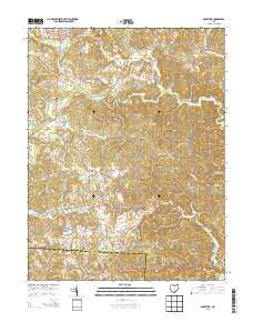 McArthur Ohio Historical topographic map, 1:24000 scale, 7.5 X 7.5 Minute, Year 2013