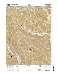 McConnelsville Ohio Current topographic map, 1:24000 scale, 7.5 X 7.5 Minute, Year 2016