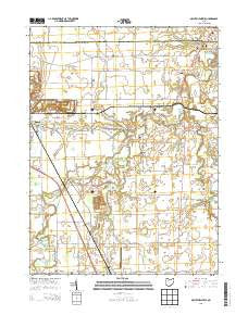 McCutchenville Ohio Historical topographic map, 1:24000 scale, 7.5 X 7.5 Minute, Year 2013