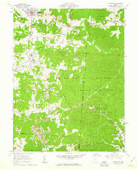 Mc Arthur Ohio Historical topographic map, 1:24000 scale, 7.5 X 7.5 Minute, Year 1961
