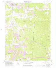 Mc Arthur Ohio Historical topographic map, 1:24000 scale, 7.5 X 7.5 Minute, Year 1961
