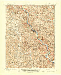 Mc Connelsville Ohio Historical topographic map, 1:62500 scale, 15 X 15 Minute, Year 1910
