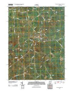 Mechanicsburg Ohio Historical topographic map, 1:24000 scale, 7.5 X 7.5 Minute, Year 2010