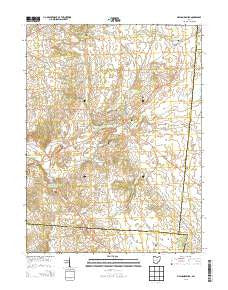 Mechanicsburg Ohio Historical topographic map, 1:24000 scale, 7.5 X 7.5 Minute, Year 2013