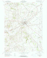 Mechanicsburg Ohio Historical topographic map, 1:24000 scale, 7.5 X 7.5 Minute, Year 1961