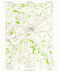 Mechanicsburg Ohio Historical topographic map, 1:24000 scale, 7.5 X 7.5 Minute, Year 1961