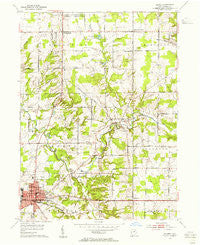 Medina Ohio Historical topographic map, 1:24000 scale, 7.5 X 7.5 Minute, Year 1953