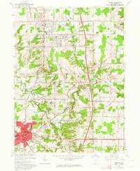 Medina Ohio Historical topographic map, 1:24000 scale, 7.5 X 7.5 Minute, Year 1963