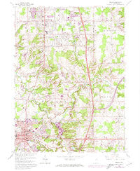 Medina Ohio Historical topographic map, 1:24000 scale, 7.5 X 7.5 Minute, Year 1963