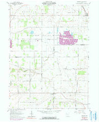 Meeker Ohio Historical topographic map, 1:24000 scale, 7.5 X 7.5 Minute, Year 1961