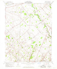 Memphis Ohio Historical topographic map, 1:24000 scale, 7.5 X 7.5 Minute, Year 1961