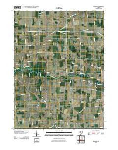 Mendon Ohio Historical topographic map, 1:24000 scale, 7.5 X 7.5 Minute, Year 2010