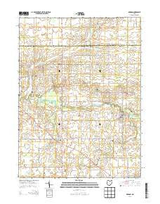 Mendon Ohio Historical topographic map, 1:24000 scale, 7.5 X 7.5 Minute, Year 2013