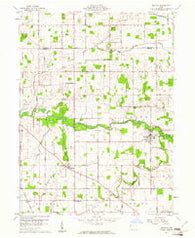 Mendon Ohio Historical topographic map, 1:24000 scale, 7.5 X 7.5 Minute, Year 1960