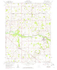 Mendon Ohio Historical topographic map, 1:24000 scale, 7.5 X 7.5 Minute, Year 1960