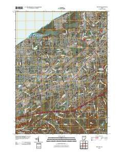 Mentor Ohio Historical topographic map, 1:24000 scale, 7.5 X 7.5 Minute, Year 2010