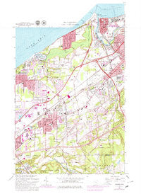 Mentor Ohio Historical topographic map, 1:24000 scale, 7.5 X 7.5 Minute, Year 1963