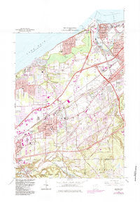 Mentor Ohio Historical topographic map, 1:24000 scale, 7.5 X 7.5 Minute, Year 1963