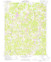 Mercerville Ohio Historical topographic map, 1:24000 scale, 7.5 X 7.5 Minute, Year 1961