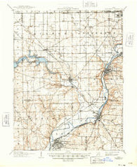 Miamisburg Ohio Historical topographic map, 1:62500 scale, 15 X 15 Minute, Year 1908