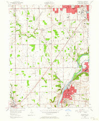 Miamisburg Ohio Historical topographic map, 1:24000 scale, 7.5 X 7.5 Minute, Year 1955