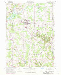 Middlefield Ohio Historical topographic map, 1:24000 scale, 7.5 X 7.5 Minute, Year 1959