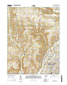 Middletown Ohio Current topographic map, 1:24000 scale, 7.5 X 7.5 Minute, Year 2016