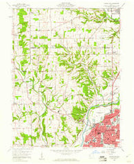 Middletown Ohio Historical topographic map, 1:24000 scale, 7.5 X 7.5 Minute, Year 1959
