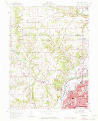 Middletown Ohio Historical topographic map, 1:24000 scale, 7.5 X 7.5 Minute, Year 1959