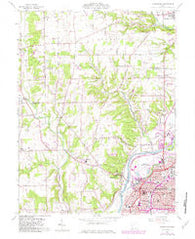 Middletown Ohio Historical topographic map, 1:24000 scale, 7.5 X 7.5 Minute, Year 1959