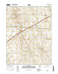 Midway Ohio Current topographic map, 1:24000 scale, 7.5 X 7.5 Minute, Year 2016
